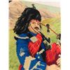 Image 5 : Woven Tapestry Wall Hanger Bagpiper 27" x 45" 