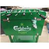 Image 4 : Amazing Carlsberg Cooler/Foosball Table on Wheels 15" x 27" x 33" 