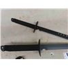 Image 2 : Double Ninja Sword Set - Stainless Steel Blade - Be Just Like Dead Pool!- 19" Blade