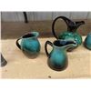 Image 5 : 9pcs Blue Mountain Pottery; Urn, Coffee/ Tea Server, 4 Cups, 3 Creamers