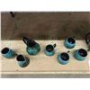 Image 6 : 9pcs Blue Mountain Pottery; Urn, Coffee/ Tea Server, 4 Cups, 3 Creamers