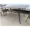 Image 4 : Patio Table & 6 Chairs with Cushions 29" x 40" x 64" 