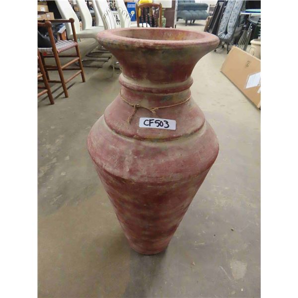 Large Terra Cotta/Plaster Urn/ Planter 32" Tall 