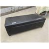 Image 1 : Upholstered Bench with Hinged Lid for Storage 15" X 18" x 47" 