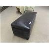Image 3 : Upholstered Bench with Hinged Lid for Storage 15" X 18" x 47" 