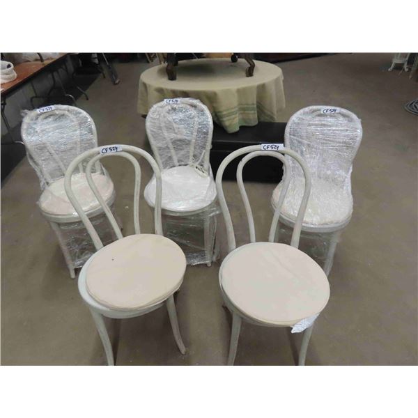 5 Hoop Back Chairs with Cane Seat Including Cushions for Each