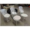 Image 2 : 5 Hoop Back Chairs with Cane Seat Including Cushions for Each