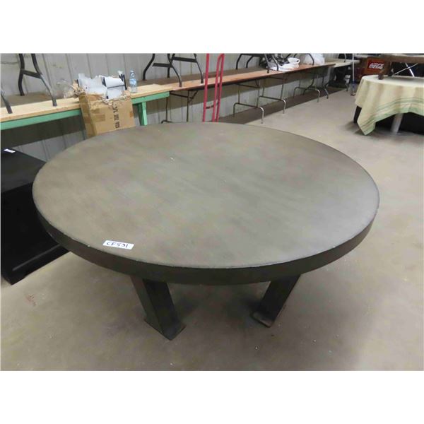 Large Round Top 4 Leg Dining Table 29.5" x 60" 