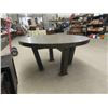 Image 3 : Large Round Top 4 Leg Dining Table 29.5" x 60" 