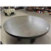 Image 4 : Large Round Top 4 Leg Dining Table 29.5" x 60" 