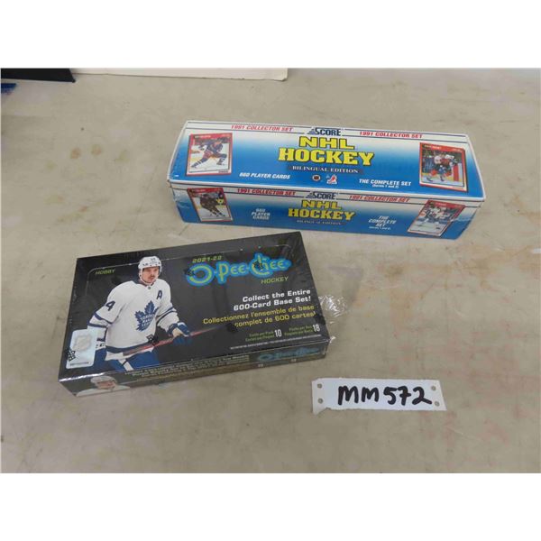 21 O-Pee-Chee Sealed Box + Score Hockey Collector Set - 1991