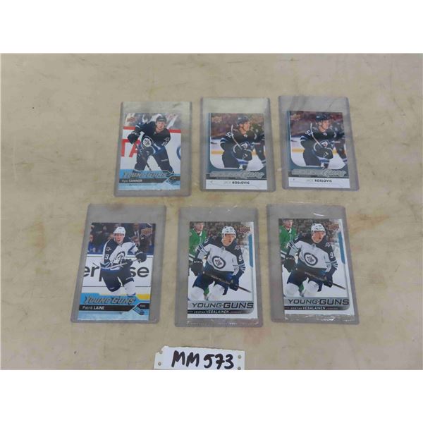 WPG Jets Jumbo Young Gun Card Lot