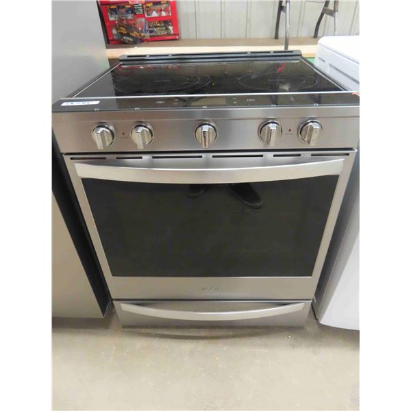 Whirlpool Glass Top Stove with Convection Oven - Front Panel Switches 30  