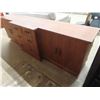 Image 2 : Massive + Heavy Teak?? Credenza 22" at Deepest 30" x 96" 