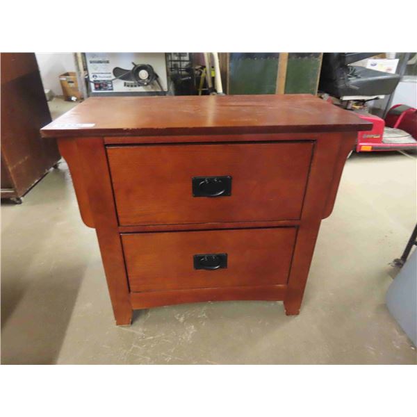 2 Drawer Solid Wood Night Table 16" x 26" x 30" 