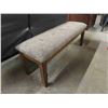 Image 2 : Upholstered Hall Bench by Benchcraft 16" x 18" x 50" 