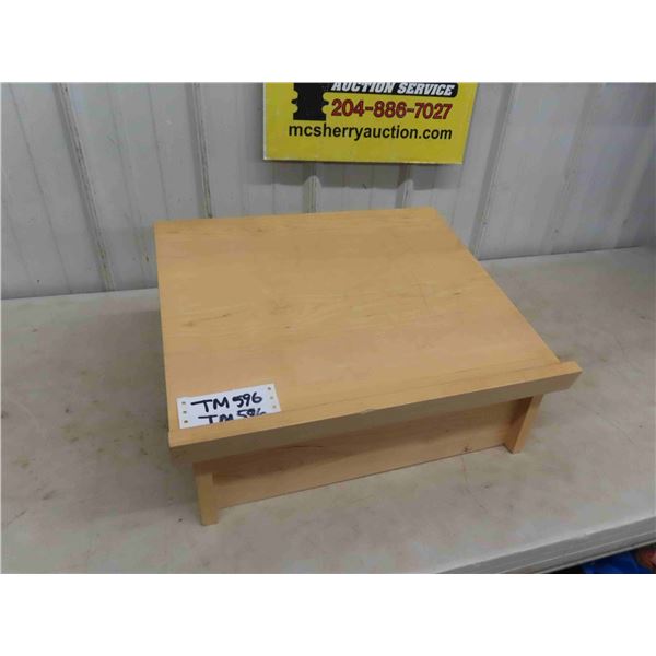 Solid Wood Lecturers Stand, Portable Desk top 9" x 15" x 20" 