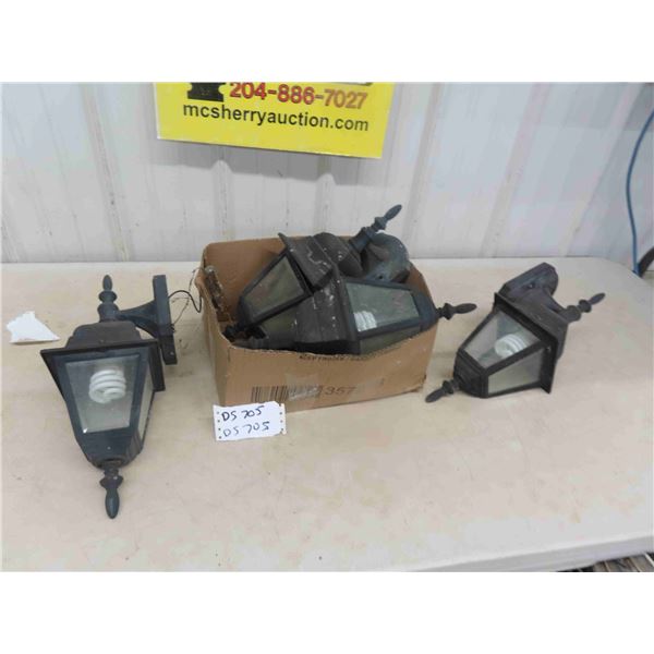 4 Exterior House Carriage Lights - Used