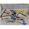 Image 1 : Hammers, Wire Brushes, Square, Tape Measure, Caulking Gun