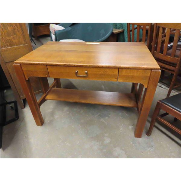 Antique Vintage Mission oak style library desk. Wonderful Condition.  There are cracks 