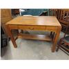 Image 1 : Antique Vintage Mission oak style library desk. Wonderful Condition.  There are cracks 