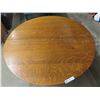 Image 2 : Vintage Antique Mission Oak round table 44” wide. In some areas it does show its 