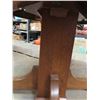 Image 3 : Vintage Antique Mission Oak round table 44” wide. In some areas it does show its 