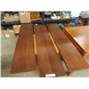 Image 5 : Vintage Antique Mission Oak round table 44” wide. In some areas it does show its 
