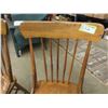 Image 3 : Two antique vintage kitchen chairs. Looks like they are made of elm. My parents