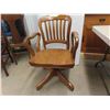 Image 1 : Vintage Antique Mission Oak Executive Office Chair.  Refinished and would look 