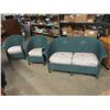 Image 1 : 3 pcs of Wakefield Wicker Furniture - one settee and two matching chairs - some 