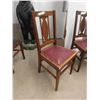 Image 2 : 2 Vintage Antique Oak Kitchen Chair-seem to be transitional in style between Victorian