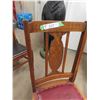 Image 3 : 2 Vintage Antique Oak Kitchen Chair-seem to be transitional in style between Victorian