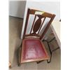 Image 5 : 2 Vintage Antique Oak Kitchen Chair-seem to be transitional in style between Victorian
