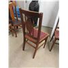 Image 6 : 2 Vintage Antique Oak Kitchen Chair-seem to be transitional in style between Victorian