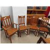 Image 1 : 4 Vintage Antique Mission Oak Chairs in original condition but are in need of re-gluing