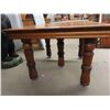 Image 4 : Vintage Antique Large Oak Dining Table at least 100 years old. Refinished but still does 