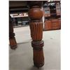 Image 5 : Vintage Antique Large Oak Dining Table at least 100 years old. Refinished but still does 