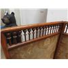 Image 2 : Vintage Antique Small Room Divider with Arts & crafts fabric.  48”x54”  The upholstery