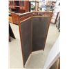 Image 6 : Vintage Antique Small Room Divider with Arts & crafts fabric.  48”x54”  The upholstery