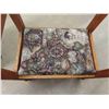 Image 3 : Vintage Antique Mission Oak Hall Chair - upholstered in a beautiful fabric, otherwise