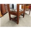 Image 5 : Vintage Antique Mission Oak Hall Chair - upholstered in a beautiful fabric, otherwise