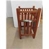 Image 1 : Vintage Mission Style Plant Stand -original condition, about 12” square x about 24” tall.