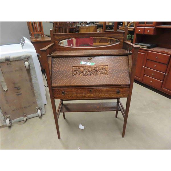 Beautiful Vintage Antique Upright Desk - I believe to be an England Arts & Crafts style