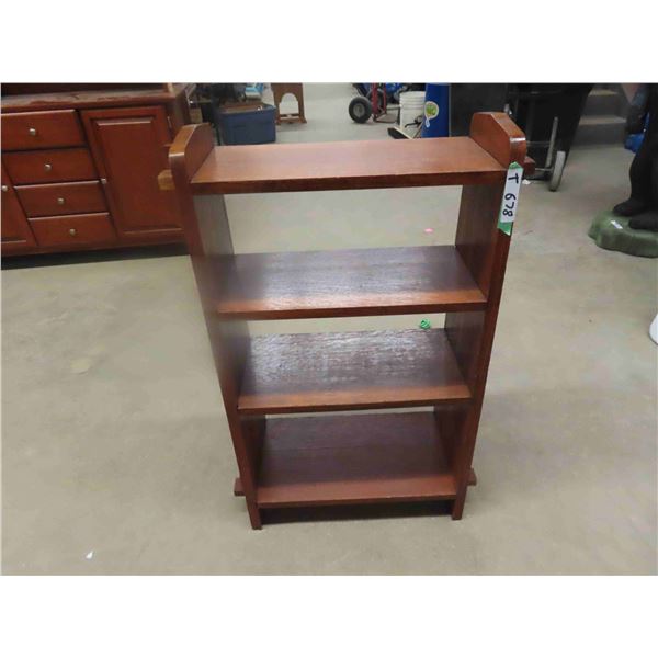 Antique Vintage 3 Tier Upright Bookshelf in a Mission Oak Style - refinished and looks great