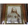 Image 2 : 2 Antique Religious Pictures of ‘the Sacred Heart Jesus’ and the ‘immaculate Heart of