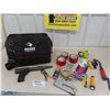 Image 1 : Husky Tool Bag with Assosrted Goodies ; Ramset Concrete Nailer, Stapler, Safety 