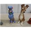 Image 7 : Walt Disney Assorted Porcelain Figurines ; Lady + Tramp, Pluto, Other Dogs