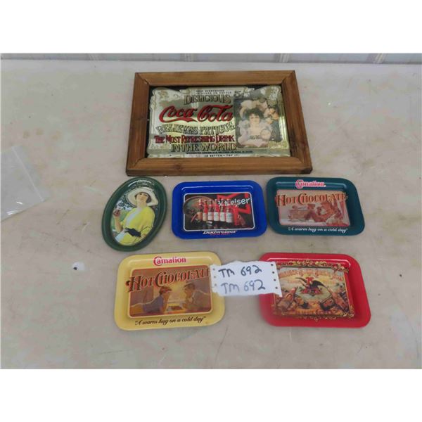 Coca-Cola Mirror Advertising, Tip Trays