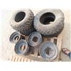 Image 1 : Set of Quad Tires and Rims (2) AT 25 x 10 - 12 (2)